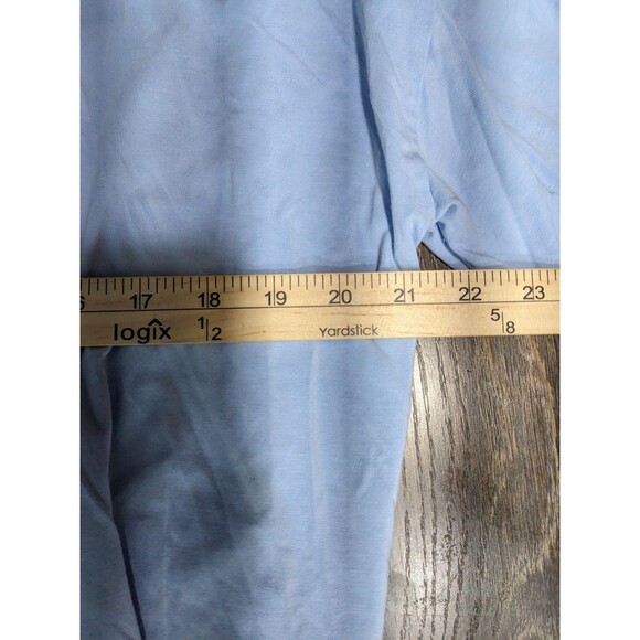 Talbots Blue Cotton Modal Tunic Top Women's Size Large - Picture 7 of 7